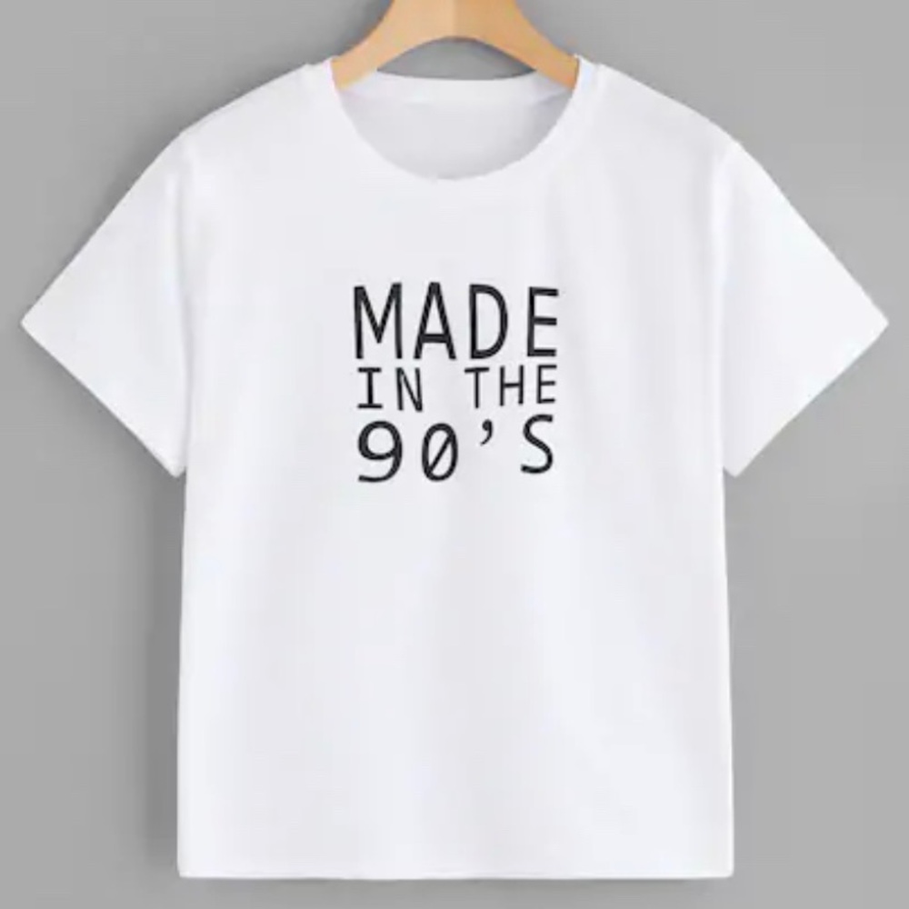“Made in the 90’s” White Tee